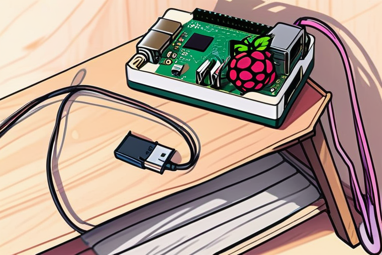 Raspberry Piに外付けHDDをつないだ自作NASの完成イメージ
