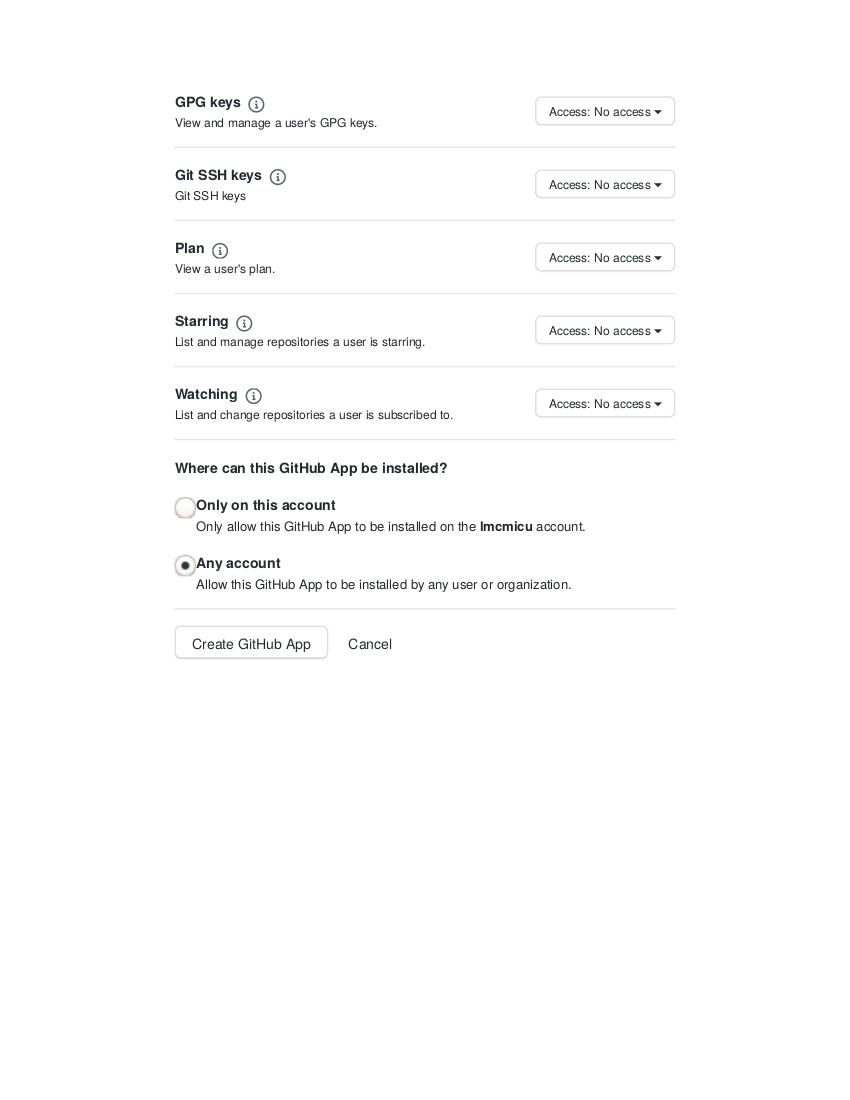 Screenshot 6 of GitHub App creation