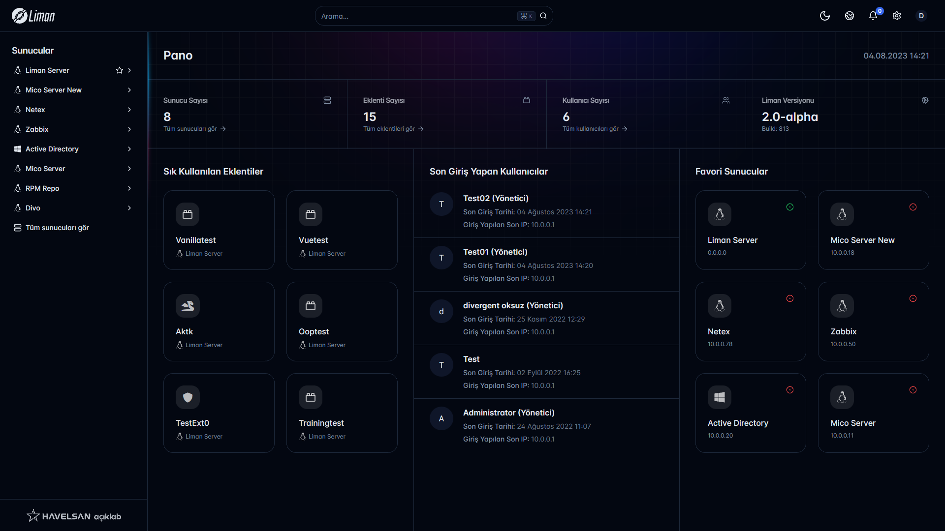 Liman2Dashboard