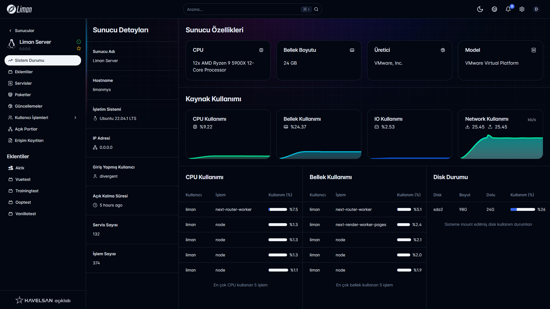 Liman2ServerManagement