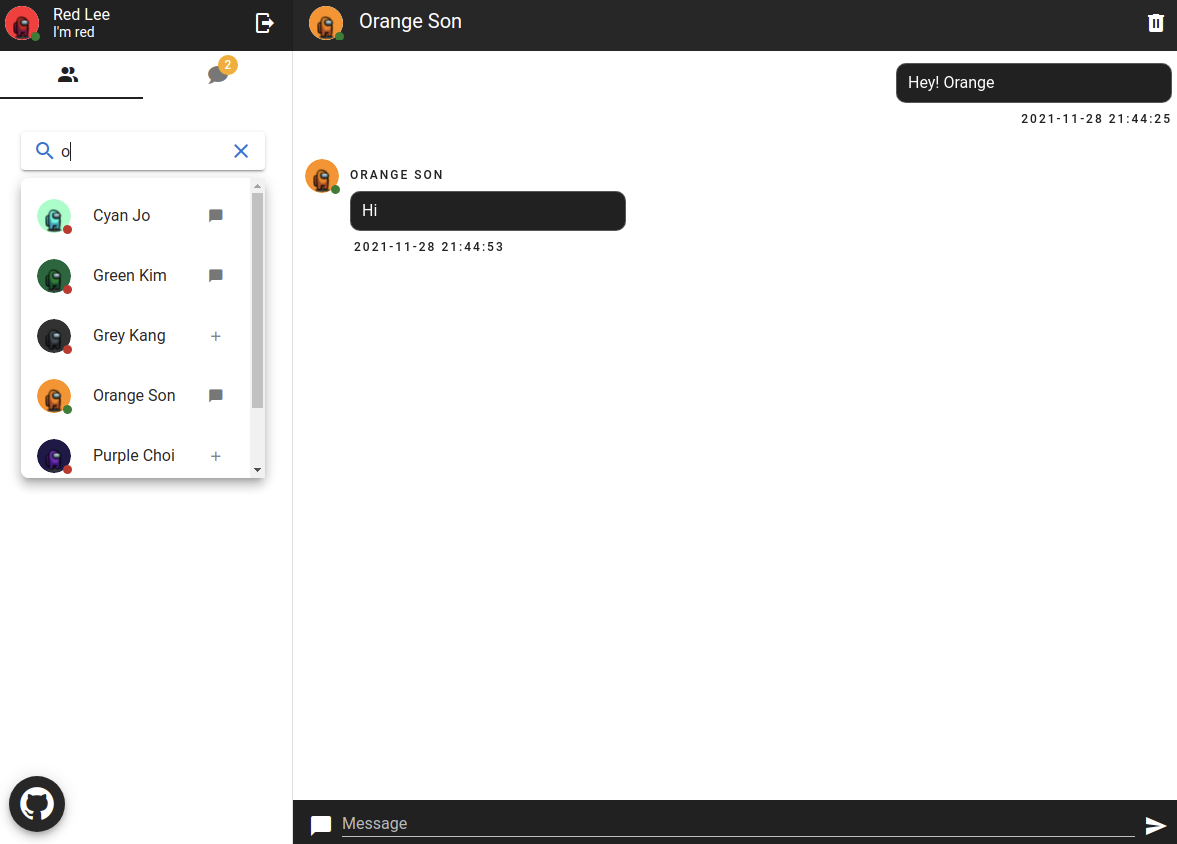 GitHub - oognuyh/msa-chat: Spring Microservices Chat Application · GitHub