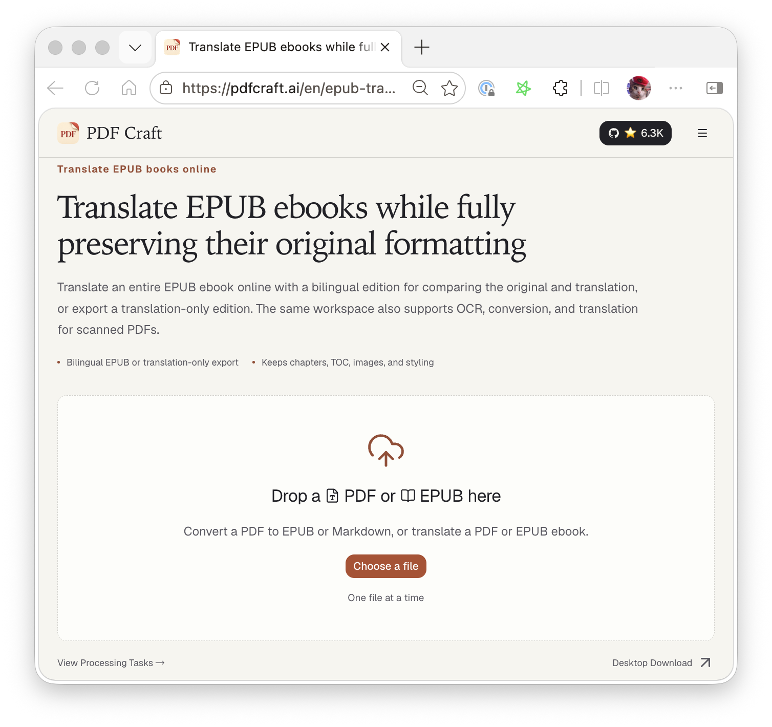 EPUB Translator Online Version