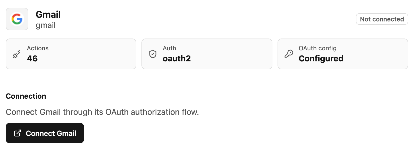 Connecting Gmail