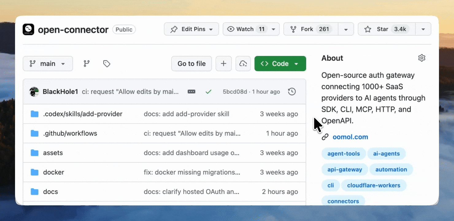 How to star OpenConnector on GitHub