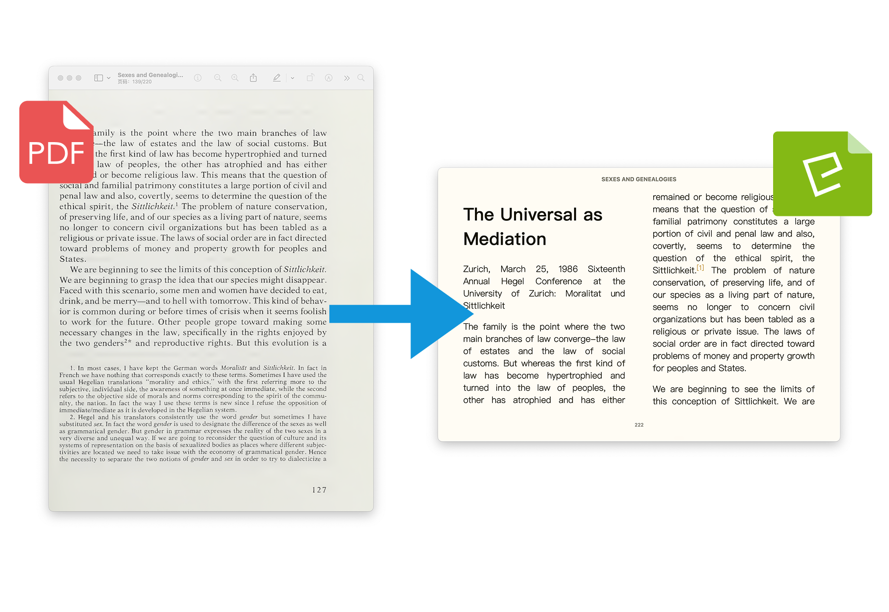 PDF to EPUB