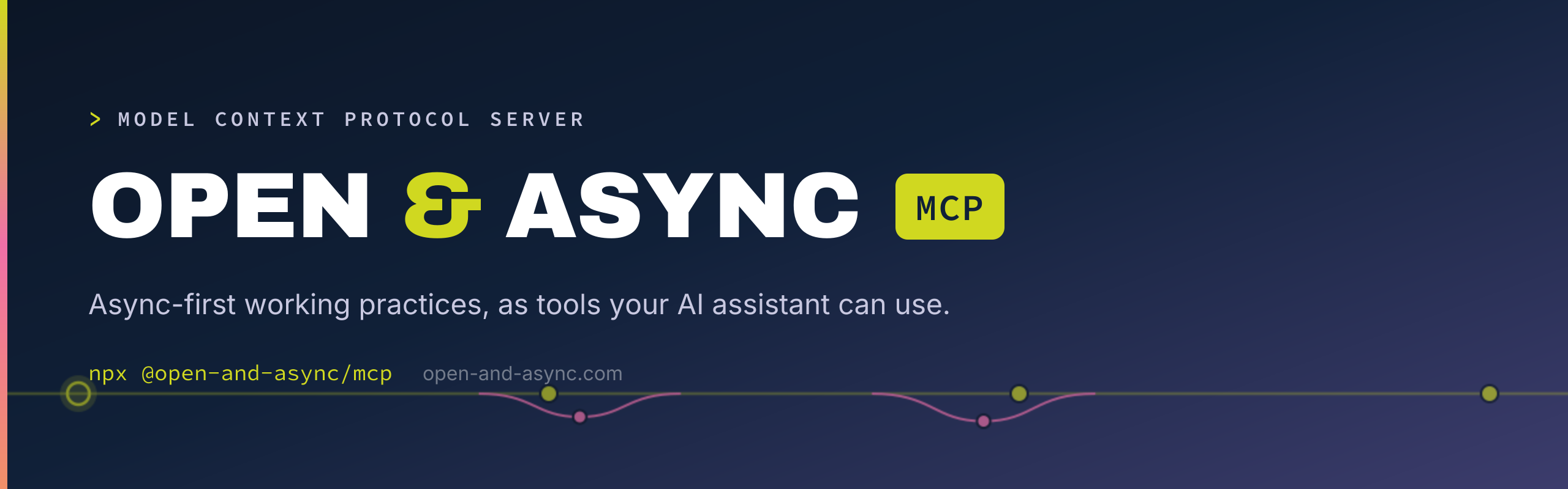 Open and Async MCP Server — async-first working practices as tools your AI assistant can use