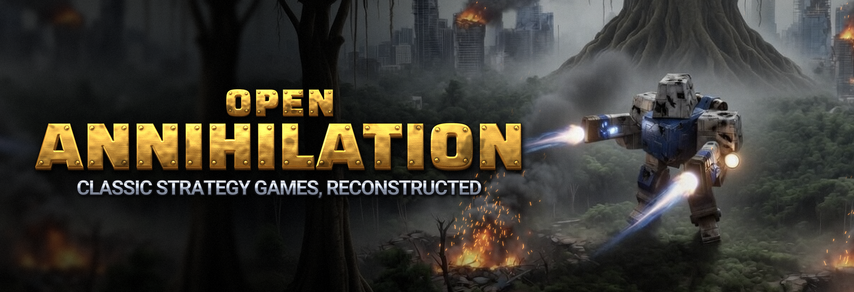 Open Annihilation. Classic strategy games, reconstructed.