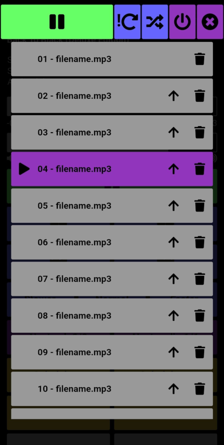 playlist screenshot