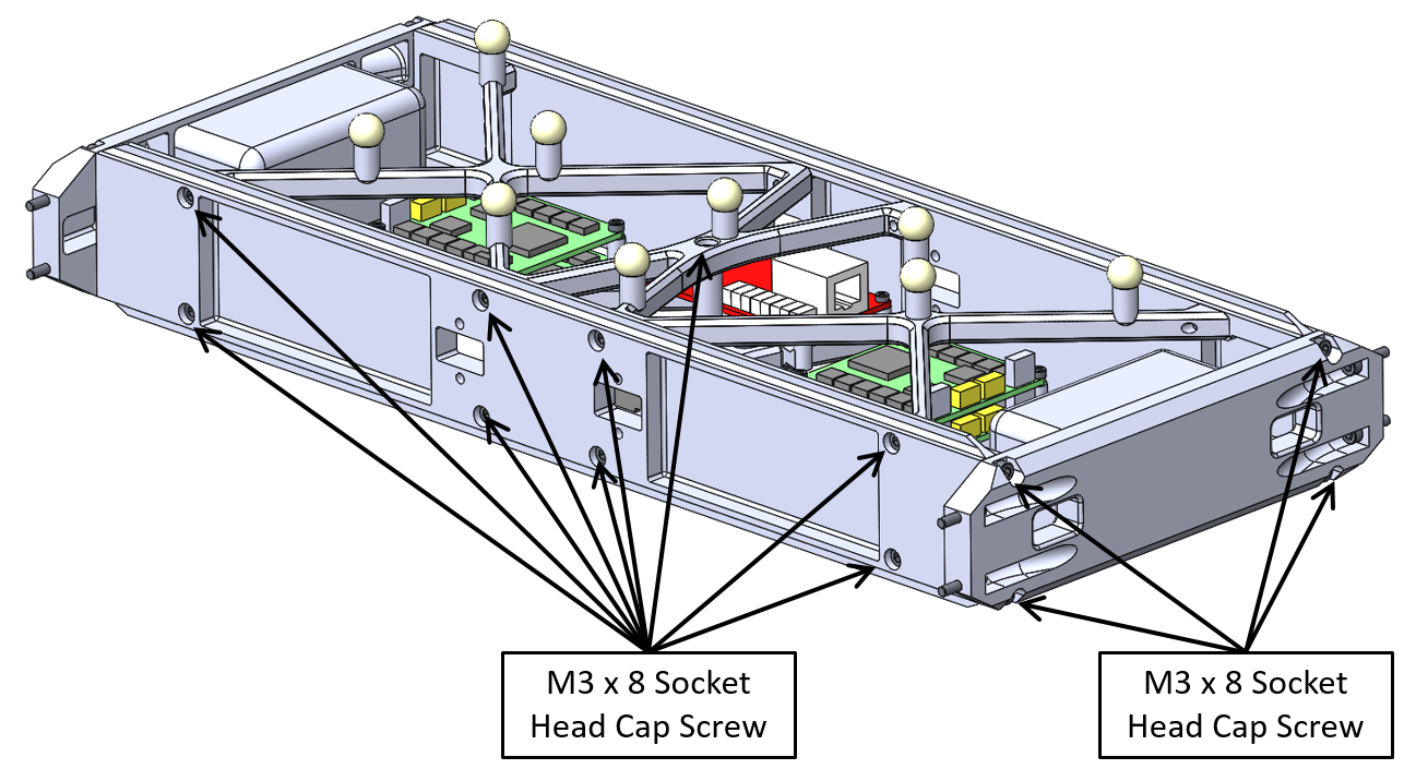*Fasteners Body Structure - use the same fasteners on the opposite side
