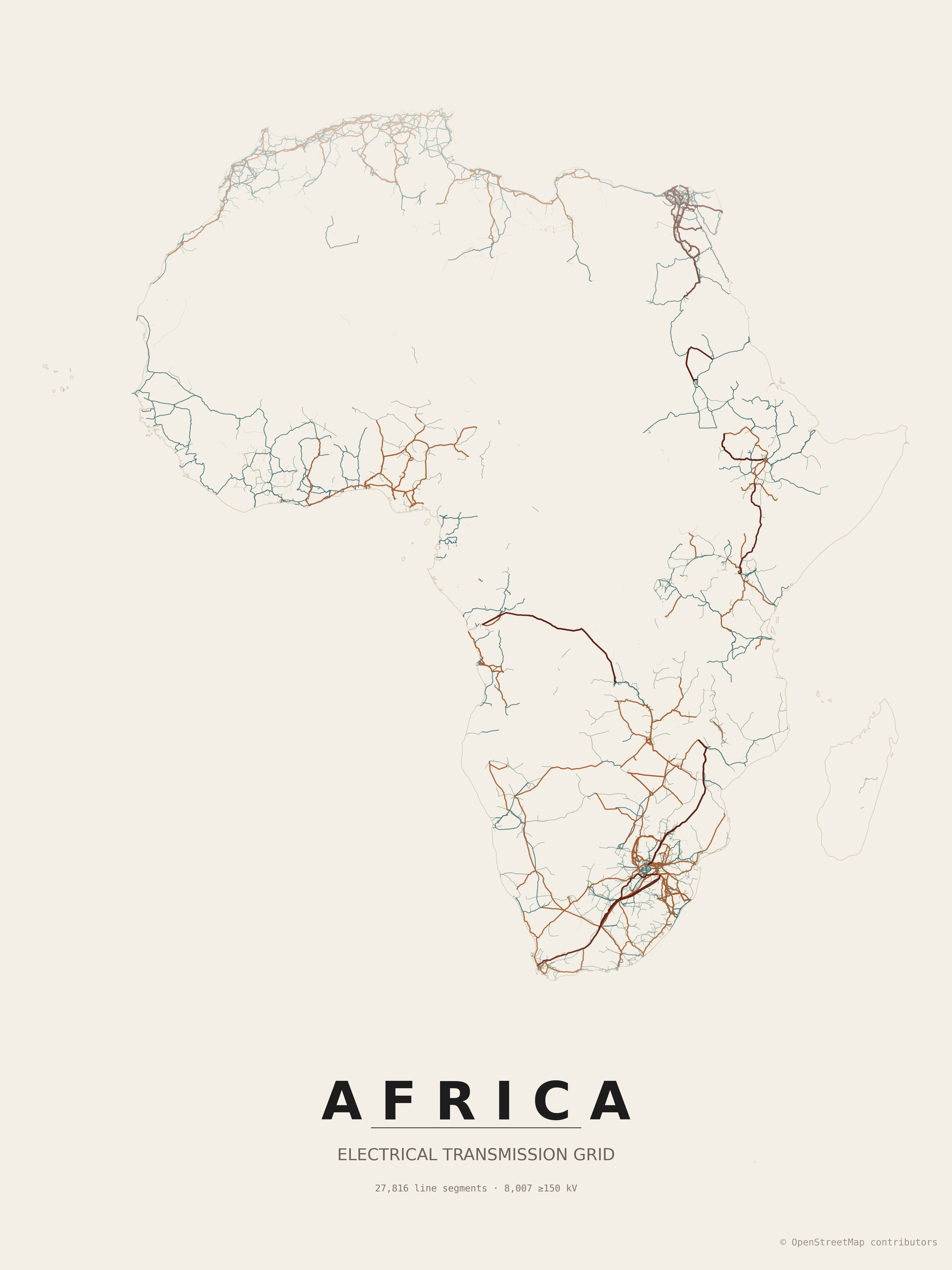 Africa transmission grid - paper_grid theme