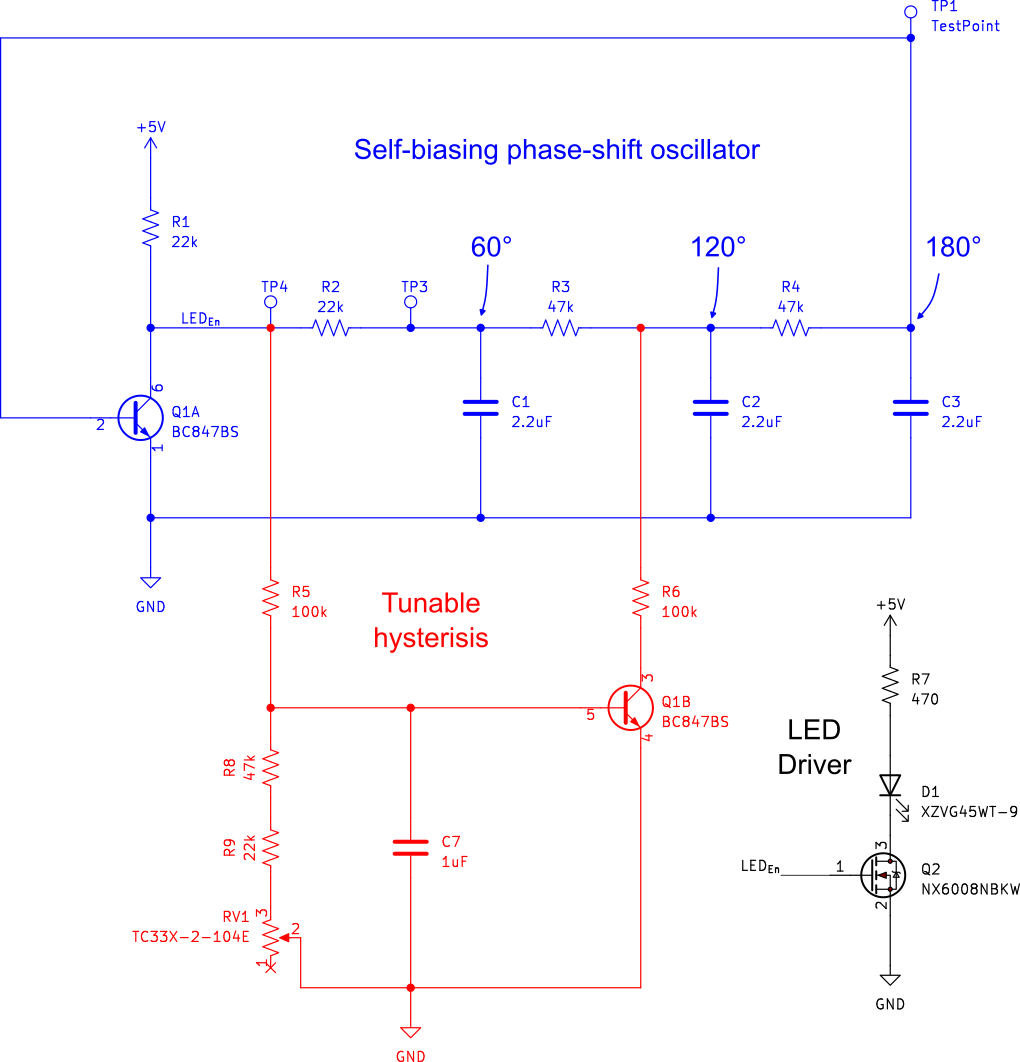 Chaotic circuit schematic