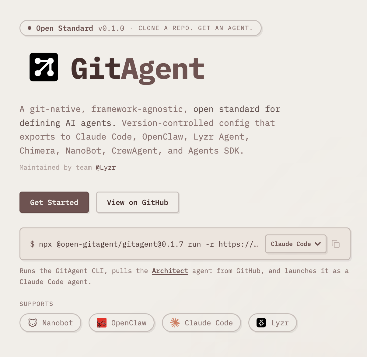 gitagent banner