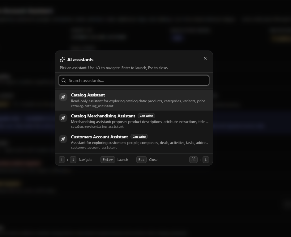 apps/docs/static/screenshots/open-mercato-ai-assistant-available-assistants.png