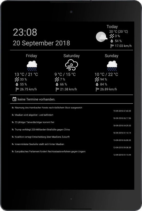 GitHub - open-sourced/mirrordisplay: Android app to display daily ...