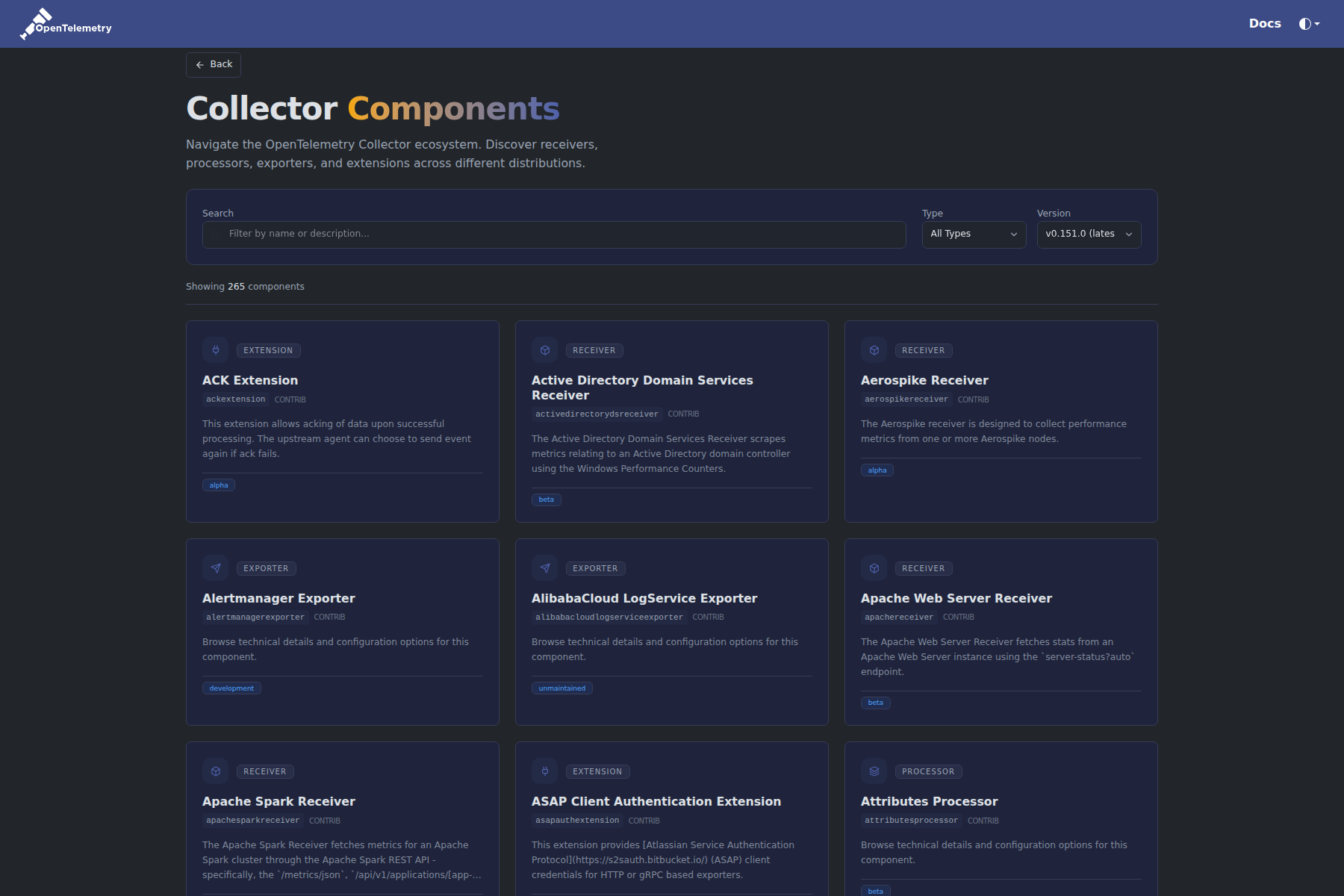 collector-list desktop dark