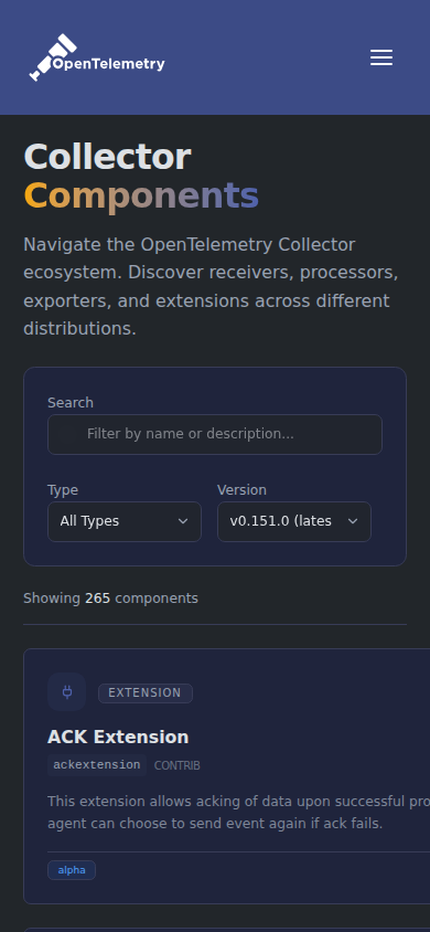 collector-list mobile dark