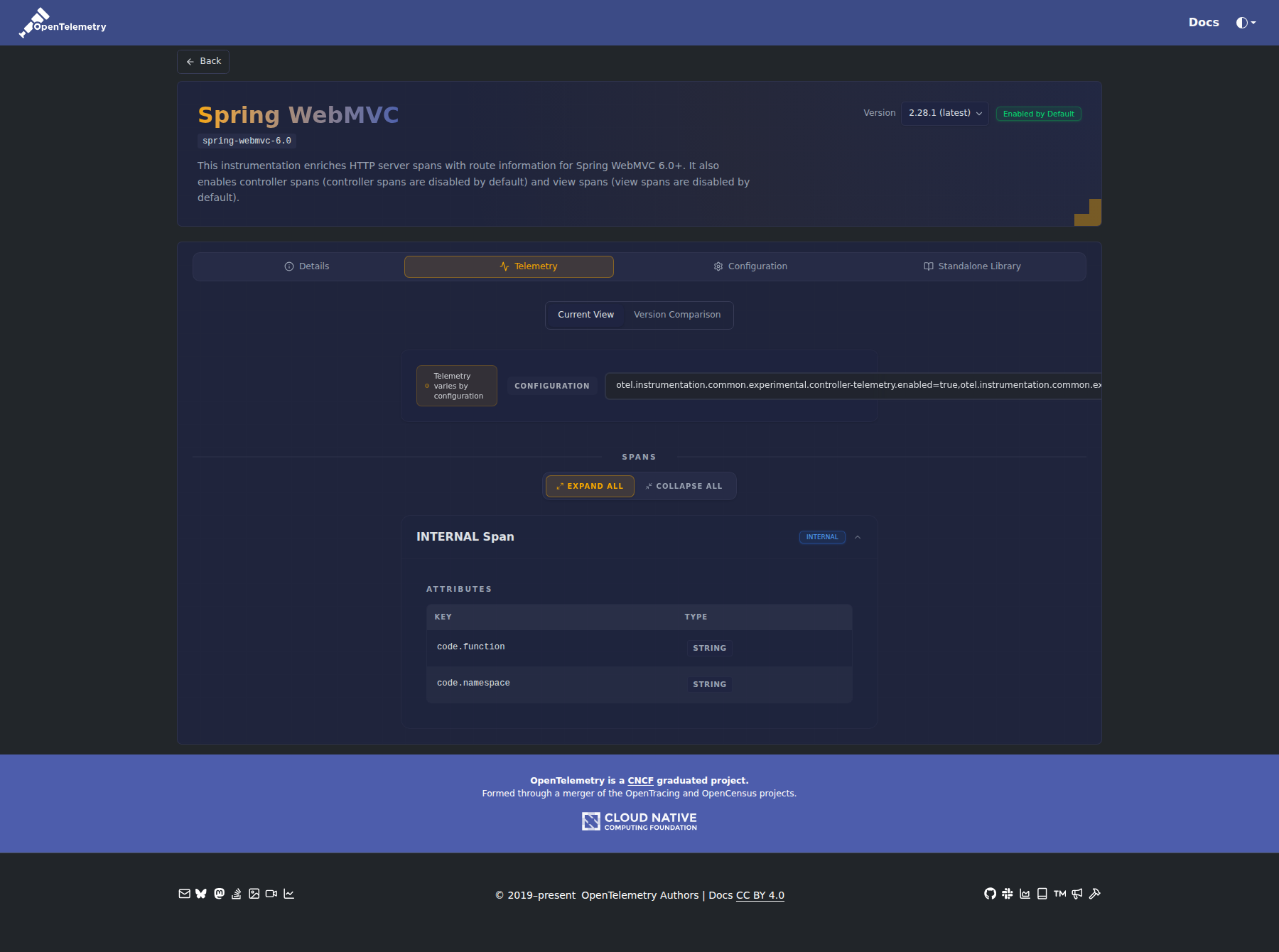 detail-telemetry desktop dark