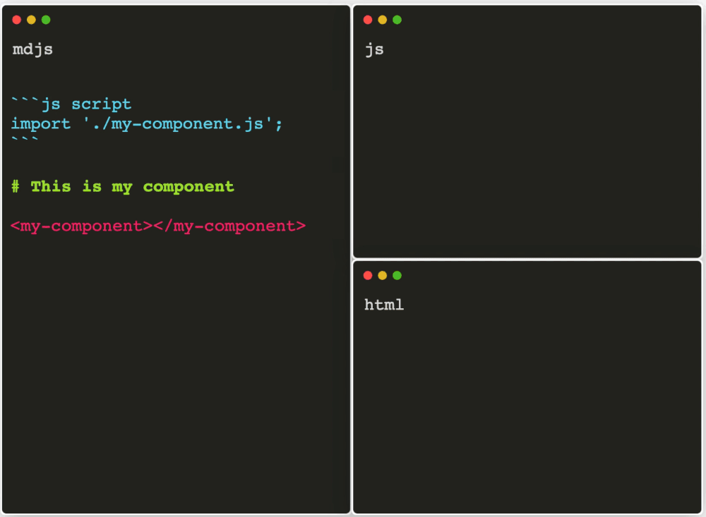 mdjs script transform