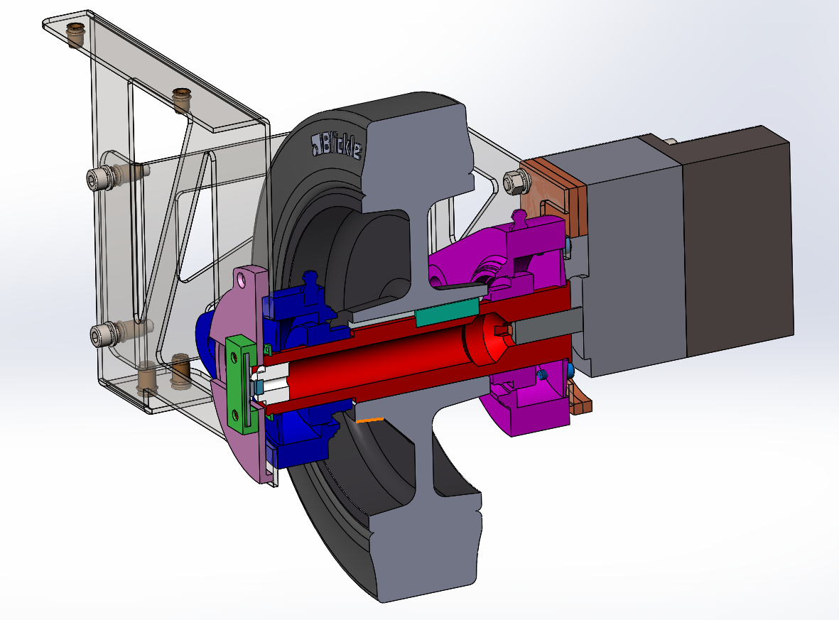 Wheel assembly step 1