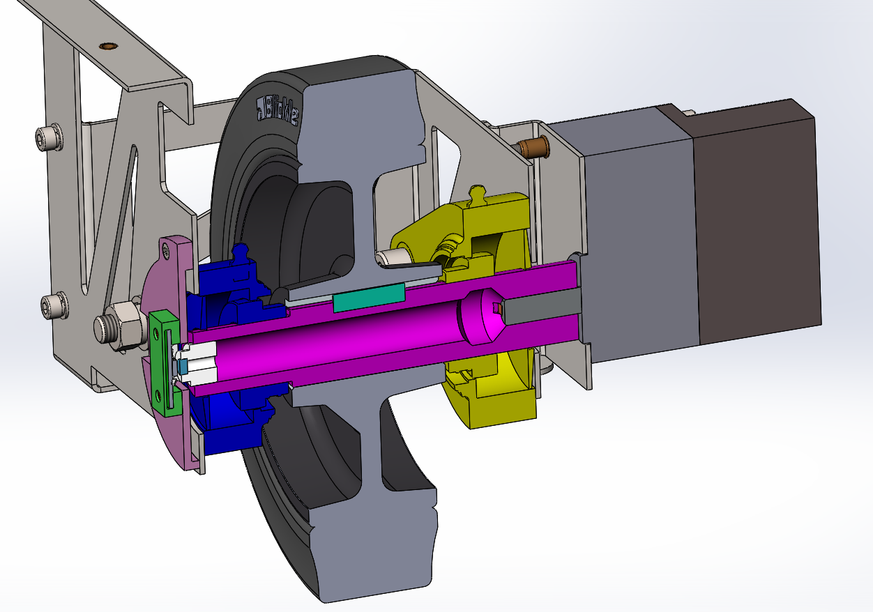 Wheel assembly step 5