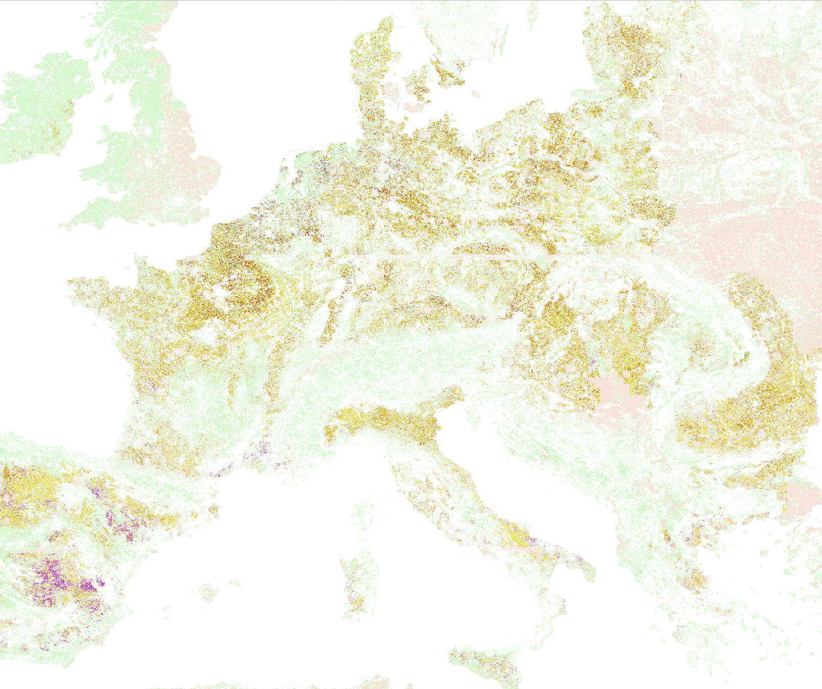 Crop type map for EU27