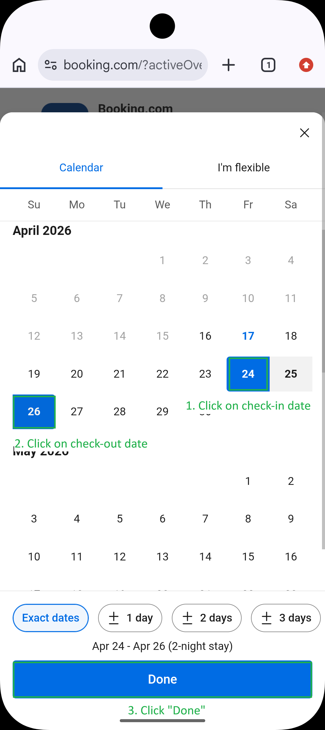 Booking Date