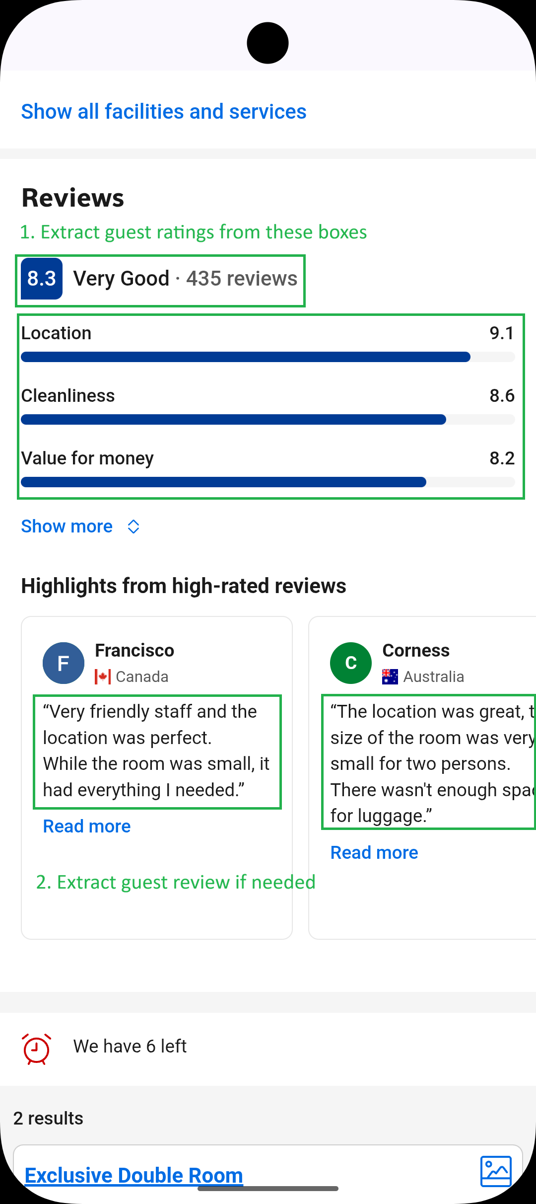 Booking Hotel Review
