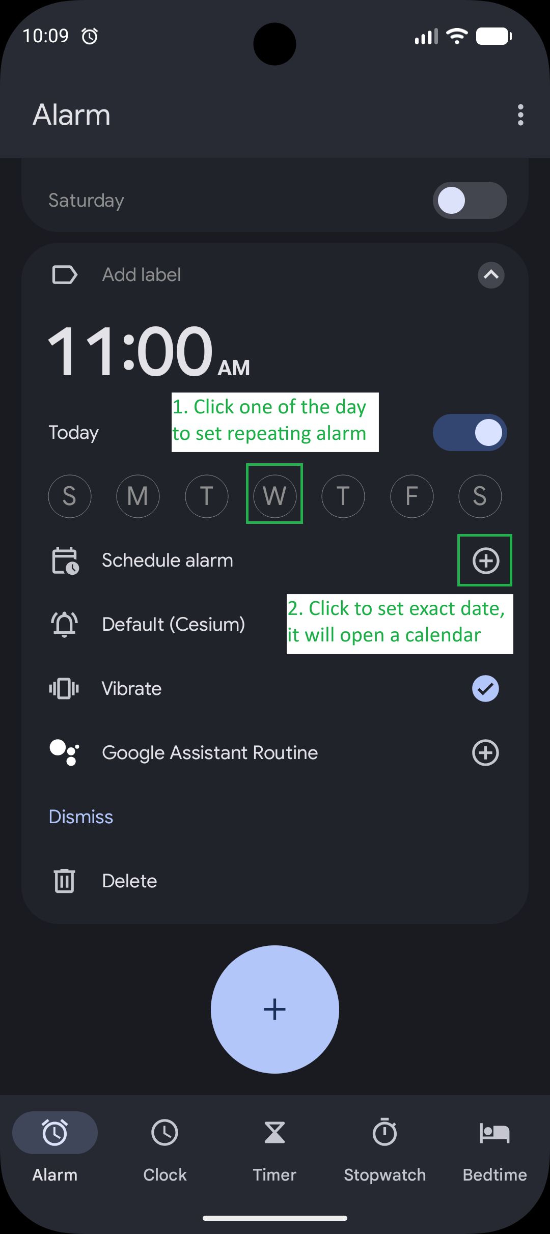 Alarm Date