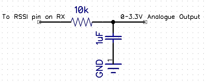 Analogue RSSI filter circuit
