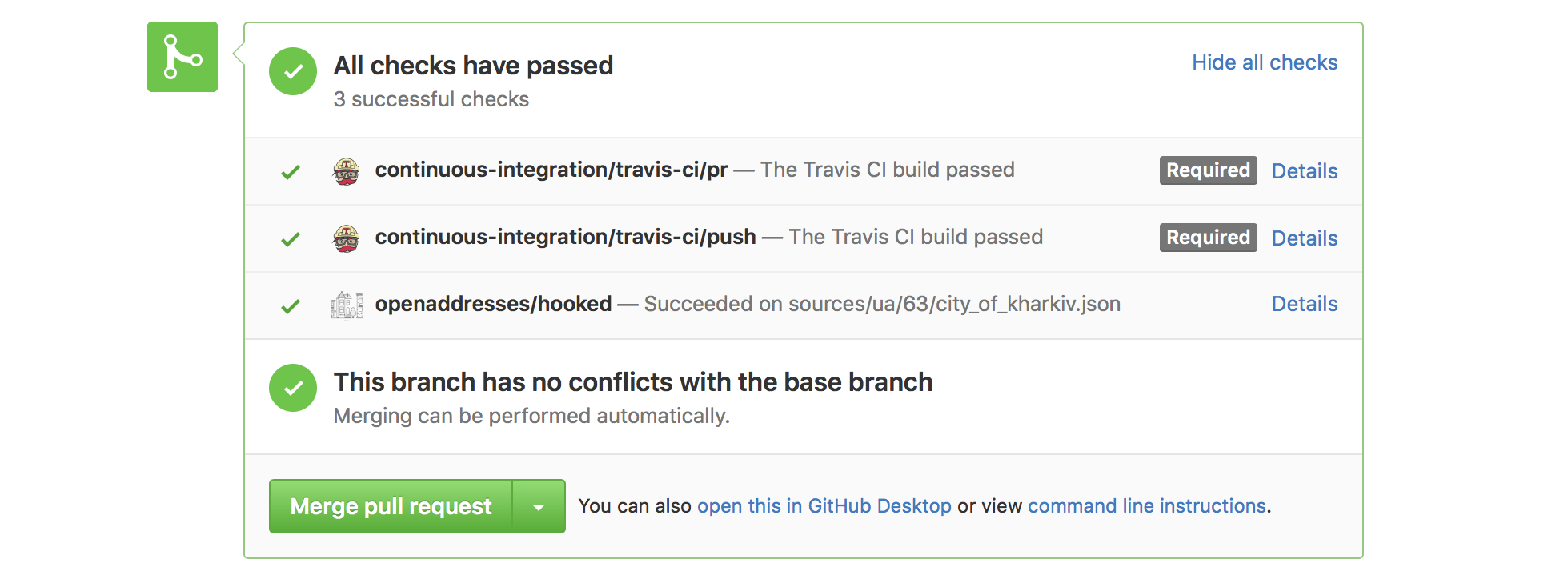 Github status display