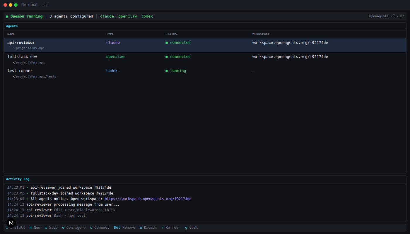 openagents — скриншот 5