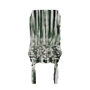 a chair that looks like a zebra