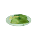 a plate of mushy green peas