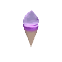 ube ice cream cone