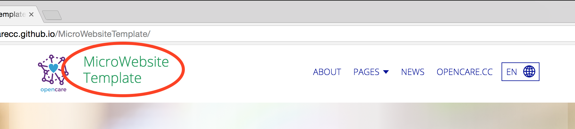 site name