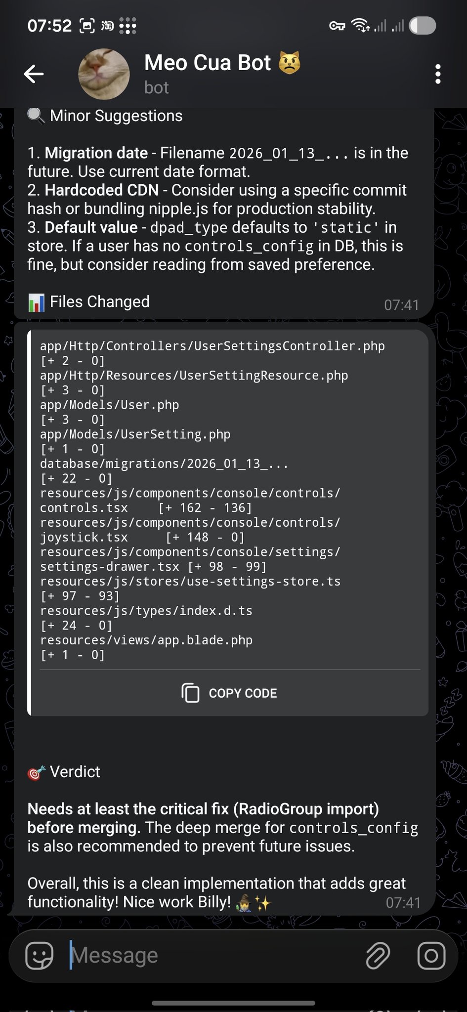 OpenClaw PR Review 场景截图