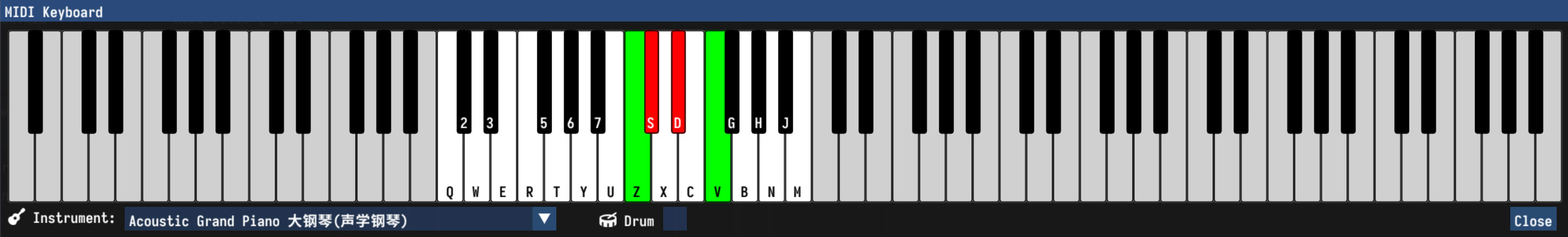 midi keyboard Image
