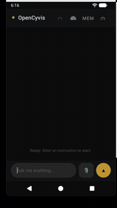 Floating overlay while AI works in background