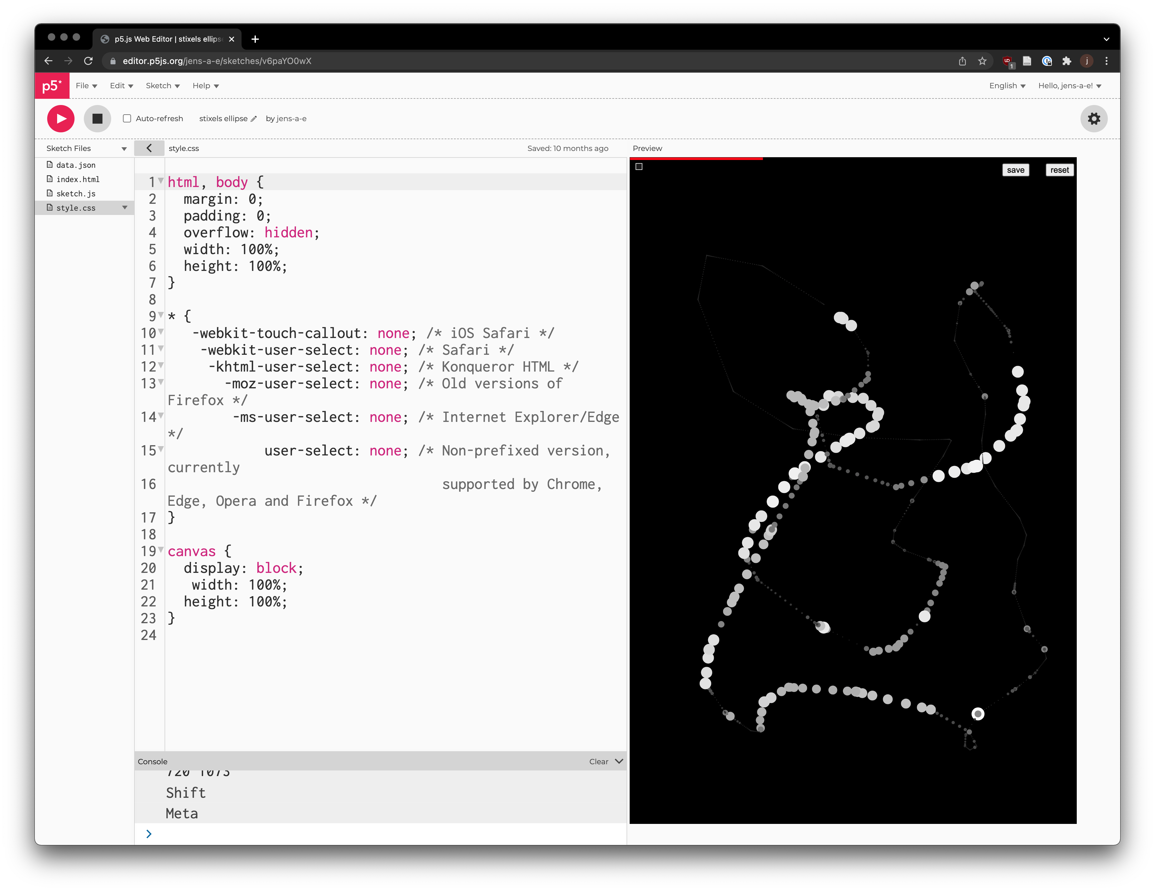 Sketching "data to ink" algorithms in p5js