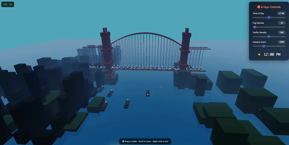 Golden Gate Bridge — 3D Cinematic gameplay preview