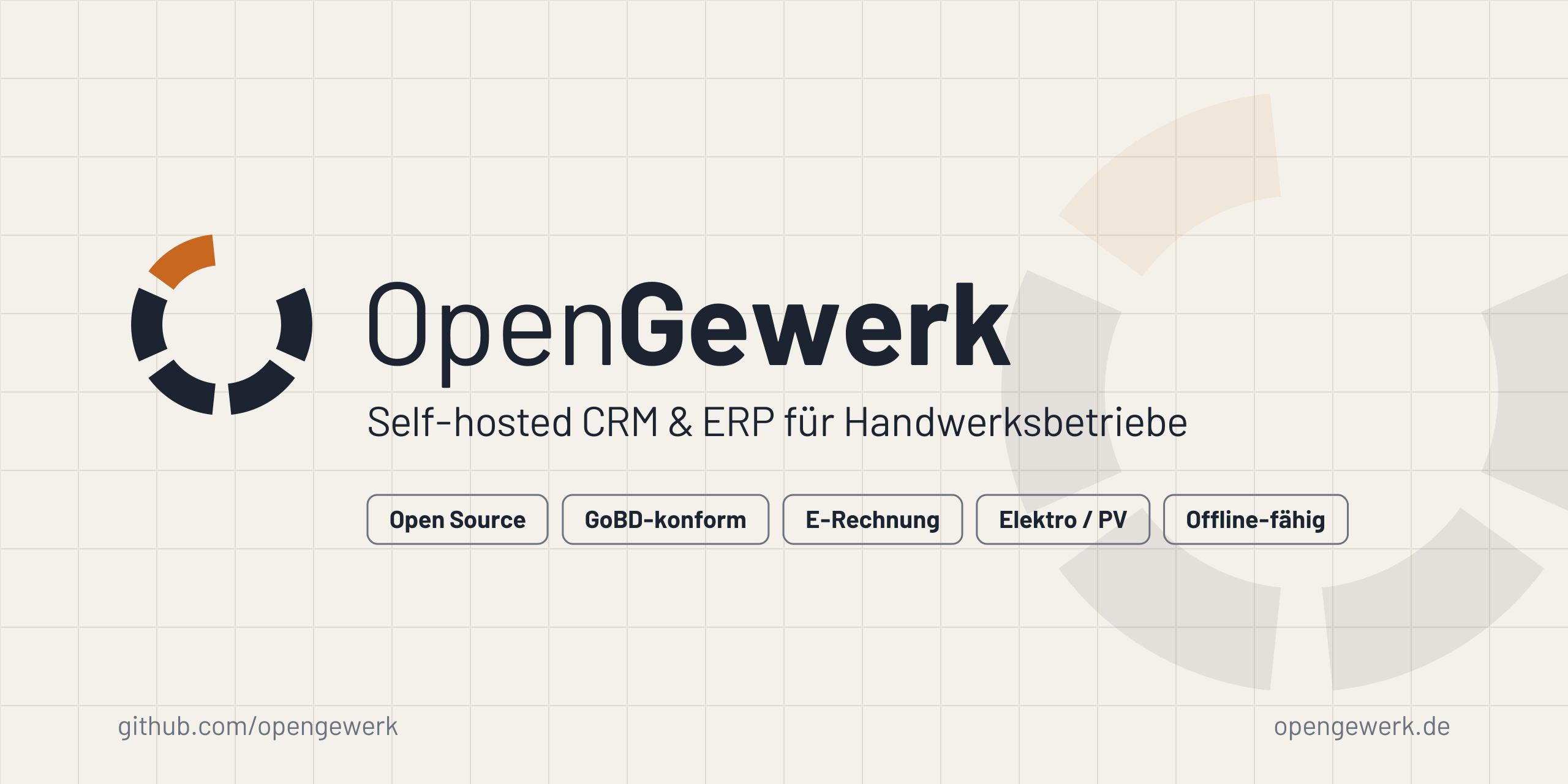 OpenGewerk: Self-hosted CRM & ERP für Handwerksbetriebe