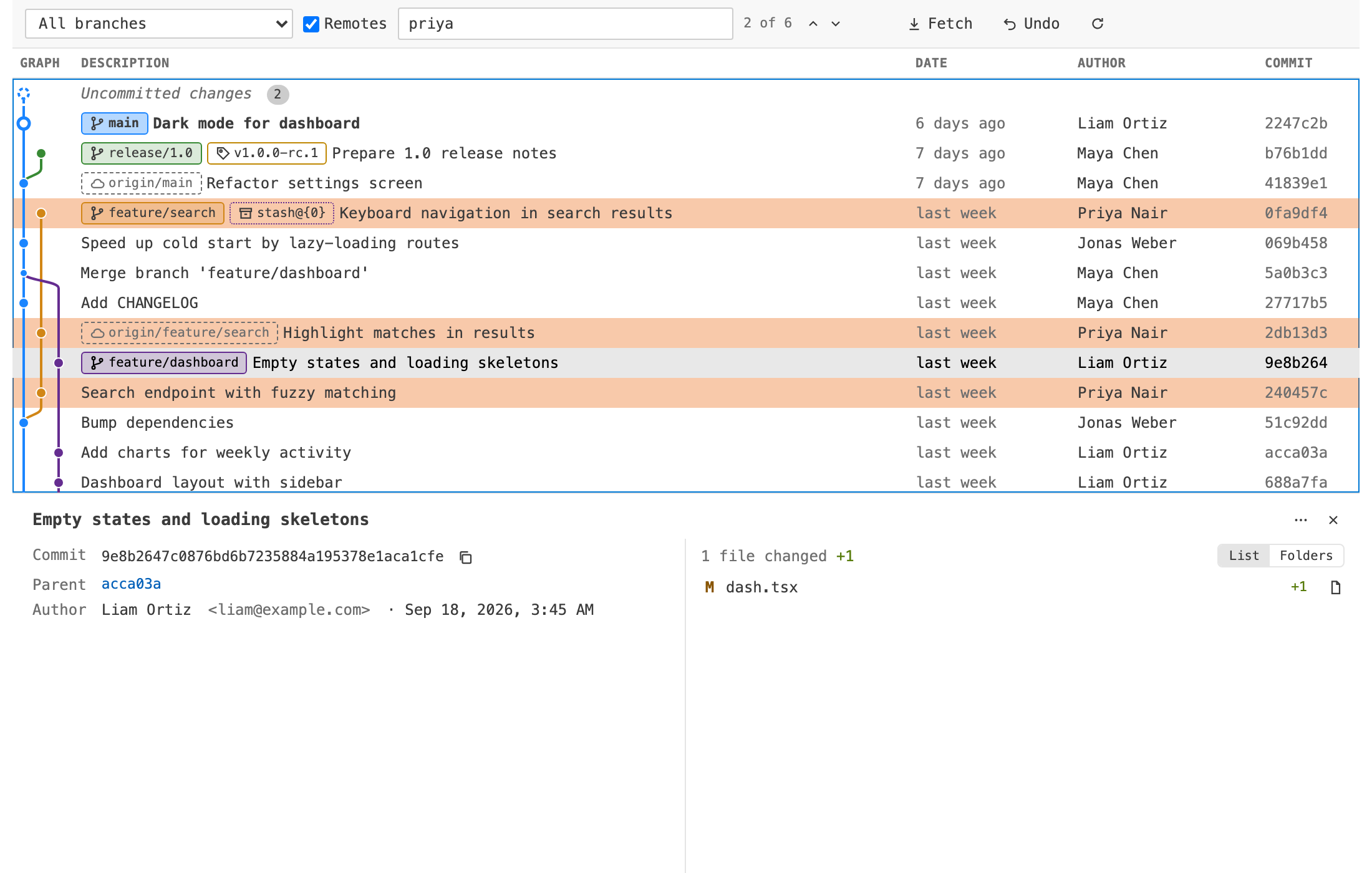 Find in the light theme