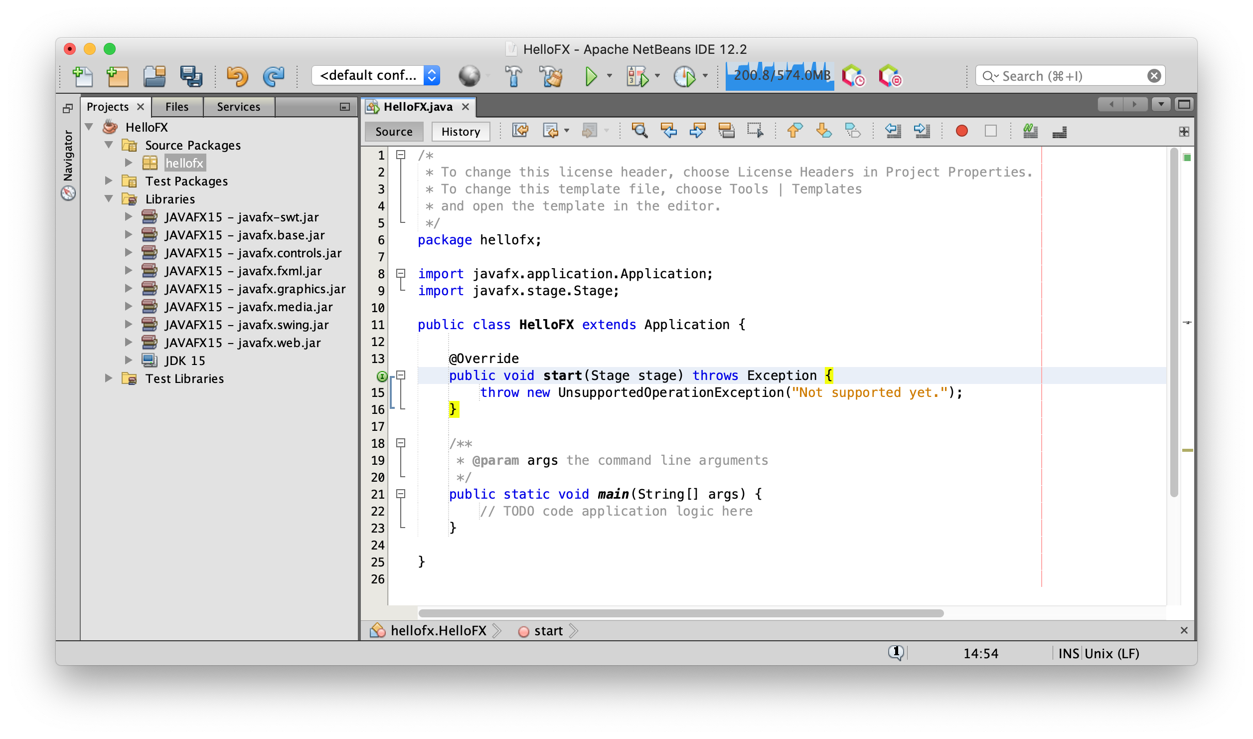 JavaFX jars as library