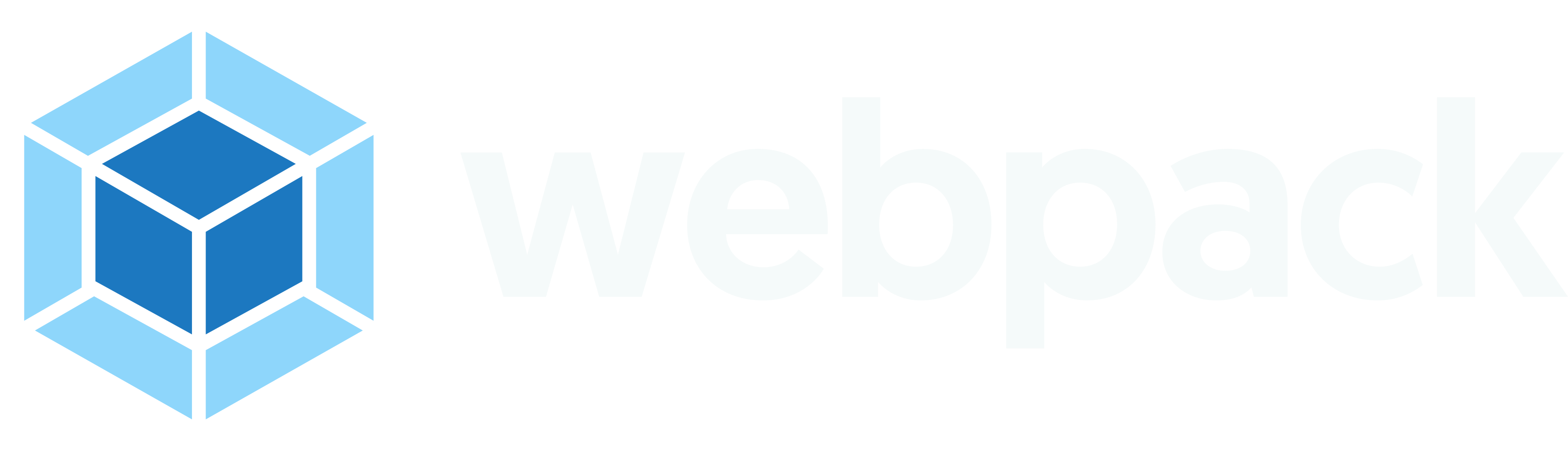webpack horizontal logo for dark backgrounds