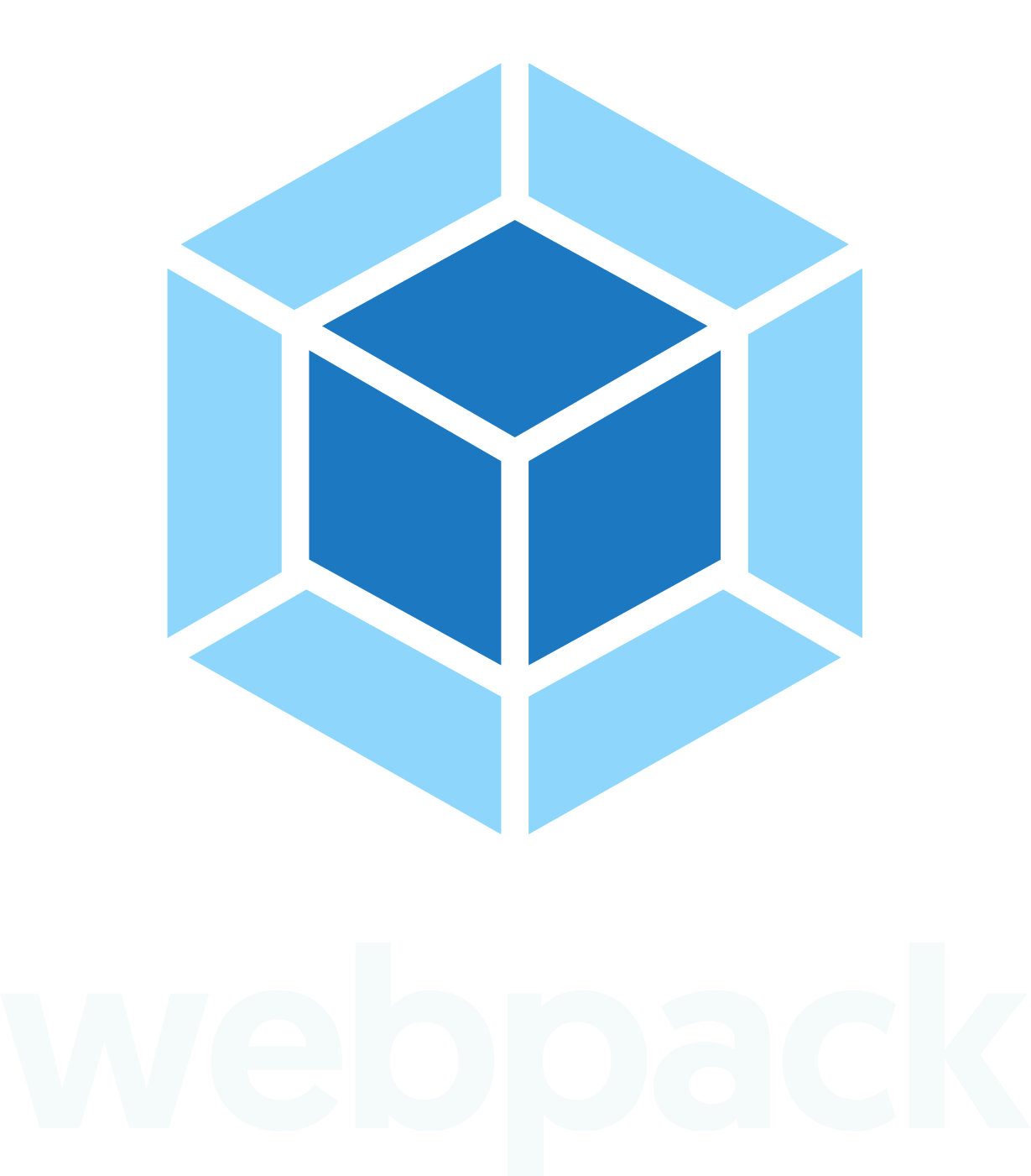 webpack stacked logo for dark backgrounds