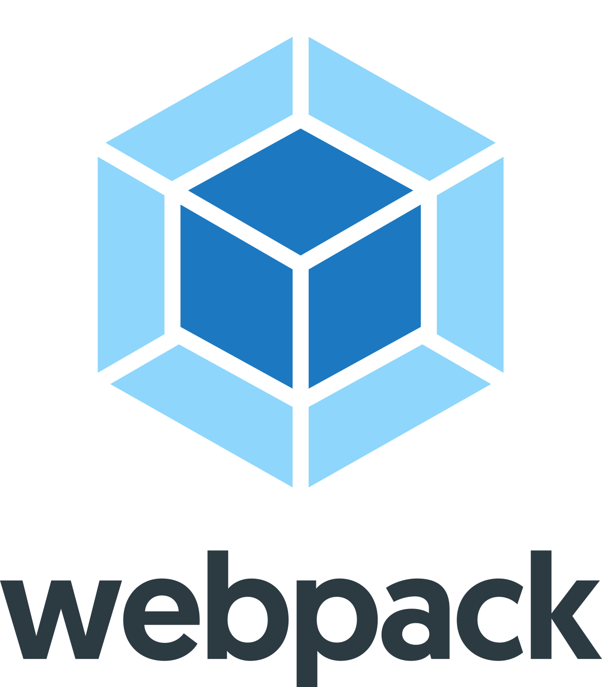 webpack stacked logo for light backgrounds