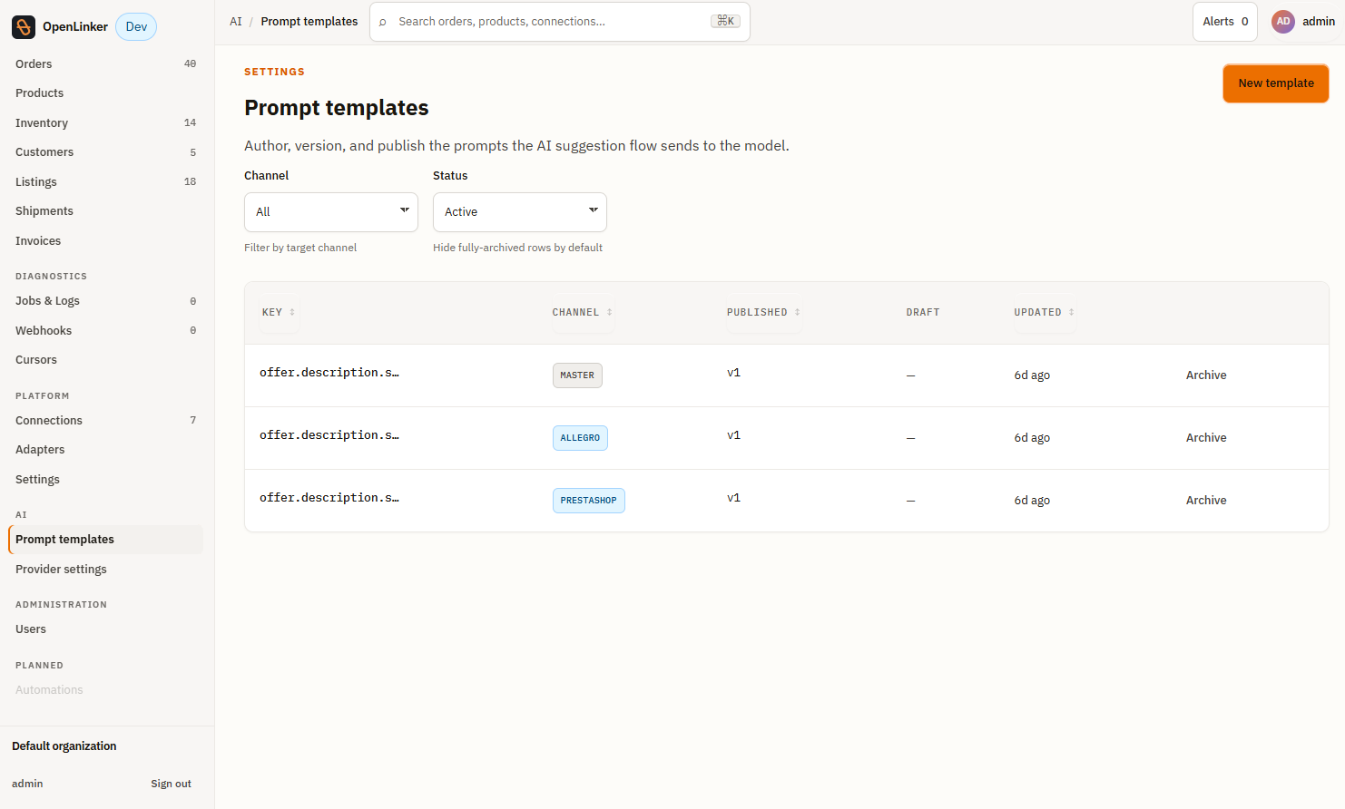 Prompt Templates