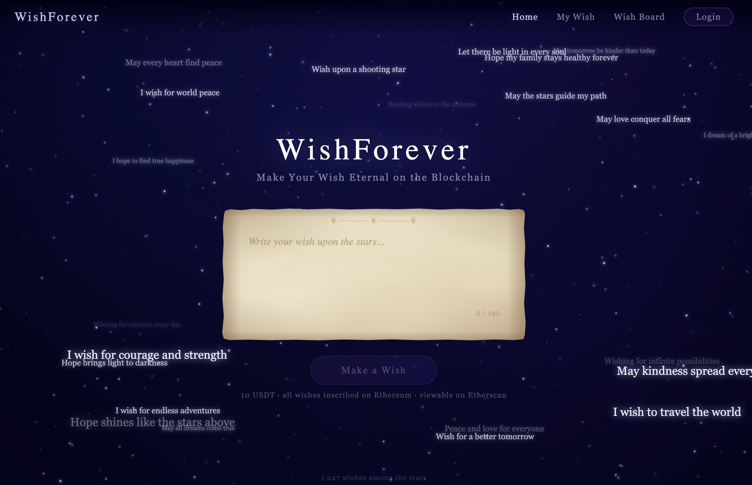 WishForever — 区块链永恒许愿