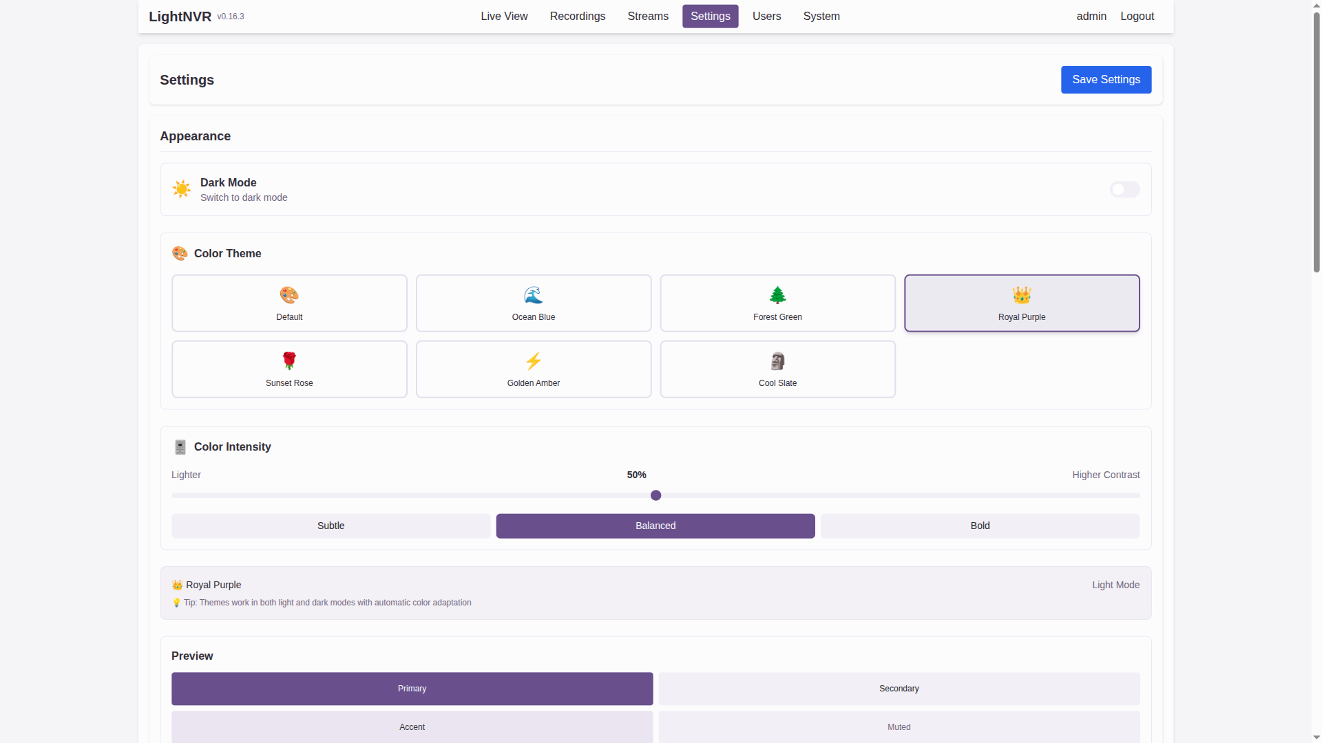 Royal Purple Theme