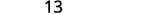 An image displaying the number 13 in a simple, clear font against a white background.
